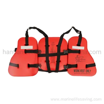 Marine Red Color PVC Foam Work Vest